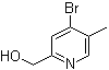 (4-溴-5-甲基-2-吡啶基)甲醇分子结构 (CAS 820224-83-7)