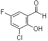 structure of CAS# 82128-69-6, 3-Chloro-5-fluoro-2-hydroxybenzaldehyde