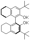 (1S)-3,3'-二叔丁基-5,5',6,6',7,7',8,8'-八氢-1,1'-联萘-2,2'-二醇二钾盐分子结构 (CAS 821793-28-6)