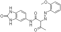 CAS 登录号：82199-12-0, 颜料黄 194, N-(2,3-二氢-2-氧代-1H-苯并咪唑-5-基)-2-[(2-甲氧基苯基)偶氮]-3-氧代-丁酰胺