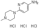 CAS # 82205-57-0, 6-(4-Methyl-1-piperazinyl)-3-pyridinamine trihydrochloride
