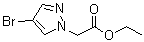 2-(4-溴-1H-吡唑-1-基)乙酸乙酯分子结构 (CAS 82231-58-1)