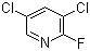 3,5-二氯-2-氟吡啶分子结构 (CAS 823-56-3)