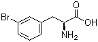 L-3-溴苯丙氨酸分子结构 (CAS 82311-69-1)