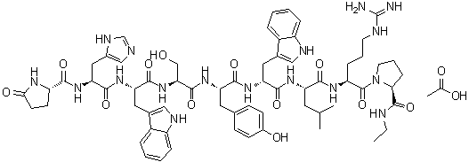 CAS 登录号：82318-06-7, 地洛瑞林乙酸盐