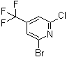 2-溴-6-氯-4-(三氟甲基)吡啶分子结构 (CAS 823221-94-9)