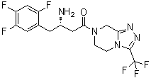 (S)-西他列汀分子结构 (CAS 823817-55-6)