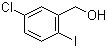 5-氯-2-碘苯甲醇分子结构 (CAS 82386-90-1)