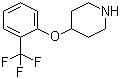 4-(2-三氟甲基苯氧基)哌啶分子结构 (CAS 824390-04-7)