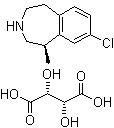 绿卡色林-L-酒石酸盐分子结构 (CAS 824430-78-6)
