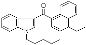structure of CAS# 824960-64-7, 1-戊基-3-(4-乙基-1-萘甲酰基)吲哚