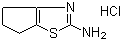 2-氨基-5,6-二氢-4H-环戊并噻唑盐酸盐分子结构 (CAS 82514-58-7)