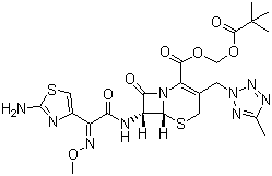 头孢特仑新戊酯分子结构 (CAS 82547-58-8)