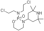 CAS # 82576-63-4, N,N-Bis(2-chloroethyl)tetrahydro-3-(2,2,6,6-tetramethyl-4-piperidinyl)-2H-1,3,2-oxazaphosphorin-2-amine 2-oxide, NSC 286145