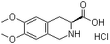 (S)-1,2,3,4-四氢-6,7-二甲氧基-3-异喹啉羧酸盐酸盐分子结构 (CAS 82586-62-7)