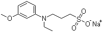 N-乙基-N-(3-磺丙基)-3-甲氧基苯胺钠盐分子结构 (CAS 82611-88-9)