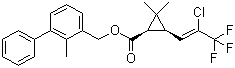 Bifenthrin molecular structure (CAS 82657-04-3)