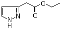 (1H-吡唑-3-基)乙酸乙酯分子结构 (CAS 82668-50-6)