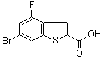 6-溴-4-氟苯并[b]噻吩-2-羧酸分子结构 (CAS 826995-57-7)
