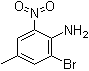 structure of CAS# 827-24-7, 2-溴-4-甲基-6-硝基苯胺
