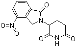3-(4-硝基-1-氧代-1,3-二氢异吲哚-2-基)哌啶-2,6-二酮分子结构 (CAS 827026-45-9)