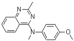 structure of CAS# 827031-83-4, (4-甲氧基苯基)(甲基)(2-甲基喹唑啉-4-基)胺