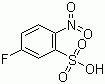 3-氟-6-硝基苯磺酸分子结构 (CAS 82711-99-7)