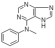 structure of CAS# 82760-84-7, N-甲基-N-苯基-9H-嘌呤-6-胺