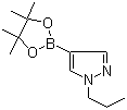 1-丙基-1H-吡唑-4-硼酸频哪醇酯分子结构 (CAS 827614-69-7)