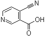 structure of CAS# 827616-51-3, 4-氰基-3-吡啶羧酸