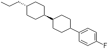 structure of CAS# 82832-27-7, 反,反-4-(4-氟苯基)-4'-丙基联二环己烷