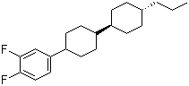 structure of CAS# 82832-57-3, 反,反-4-(3,4-二氟苯基)-4''-丙基双环己烷