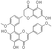 2,3-二氢异银杏双黄酮分子结构 (CAS 828923-27-9)