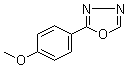 structure of CAS# 829-35-6, 2-(4-Methoxyphenyl)-1,3,4-oxadiazole
