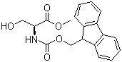 structure of CAS# 82911-78-2, Fmoc-L-丝氨酸甲酯