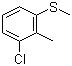 CAS # 82961-52-2, 2-Methyl-3-chlorothioanisole, 2-Chloro-6-(methylthio)toluene, 3-Chloro-2-methylphenyl methyl sulfide