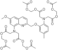 structure of CAS# 83104-85-2, 钙荧光探针 Quin 2-AM