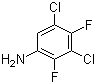 structure of CAS# 83121-15-7, 2,4-Difluoro-3,5-dichloroaniline