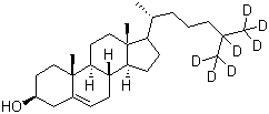 structure of CAS# 83199-47-7, 胆固醇-D7