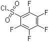 structure of CAS# 832-53-1, Pentafluorobenzenesulfonyl chloride