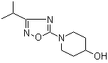 1-(3-异丙基-[1,2,4]恶二唑-5-基)哌啶-4-醇分子结构 (CAS 832714-37-1)