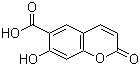 structure of CAS# 833-52-3, 7-Hydroxycoumarin-6-carboxylic acid