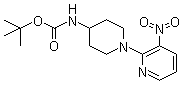 [1-(3-硝基吡啶-2-基)哌啶-4-基]氨基甲酸叔丁酯分子结构 (CAS 833452-36-1)