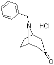 8-(苯基甲基)-8-氮杂双环[3.2.1]辛-3-酮盐酸盐分子结构 (CAS 83393-23-1)