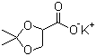 structure of CAS# 83400-91-3, Potassium 2,2-dimethyl-1,3-dioxolane-4-carboxylate