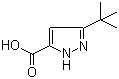 3-叔丁基-1H-吡唑-5-甲酸分子结构 (CAS 83405-71-4)