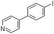 4-(4-碘苯基)吡啶分子结构 (CAS 83420-59-1)