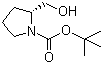 structure of CAS# 83435-58-9, Boc-D-prolinol