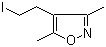3,5-二甲基-4-(2-碘乙基)异恶唑分子结构 (CAS 83467-36-1)