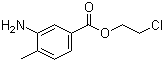 3-氨基-4-甲基苯甲酸 2-氯乙酯分子结构 (CAS 83488-00-0)